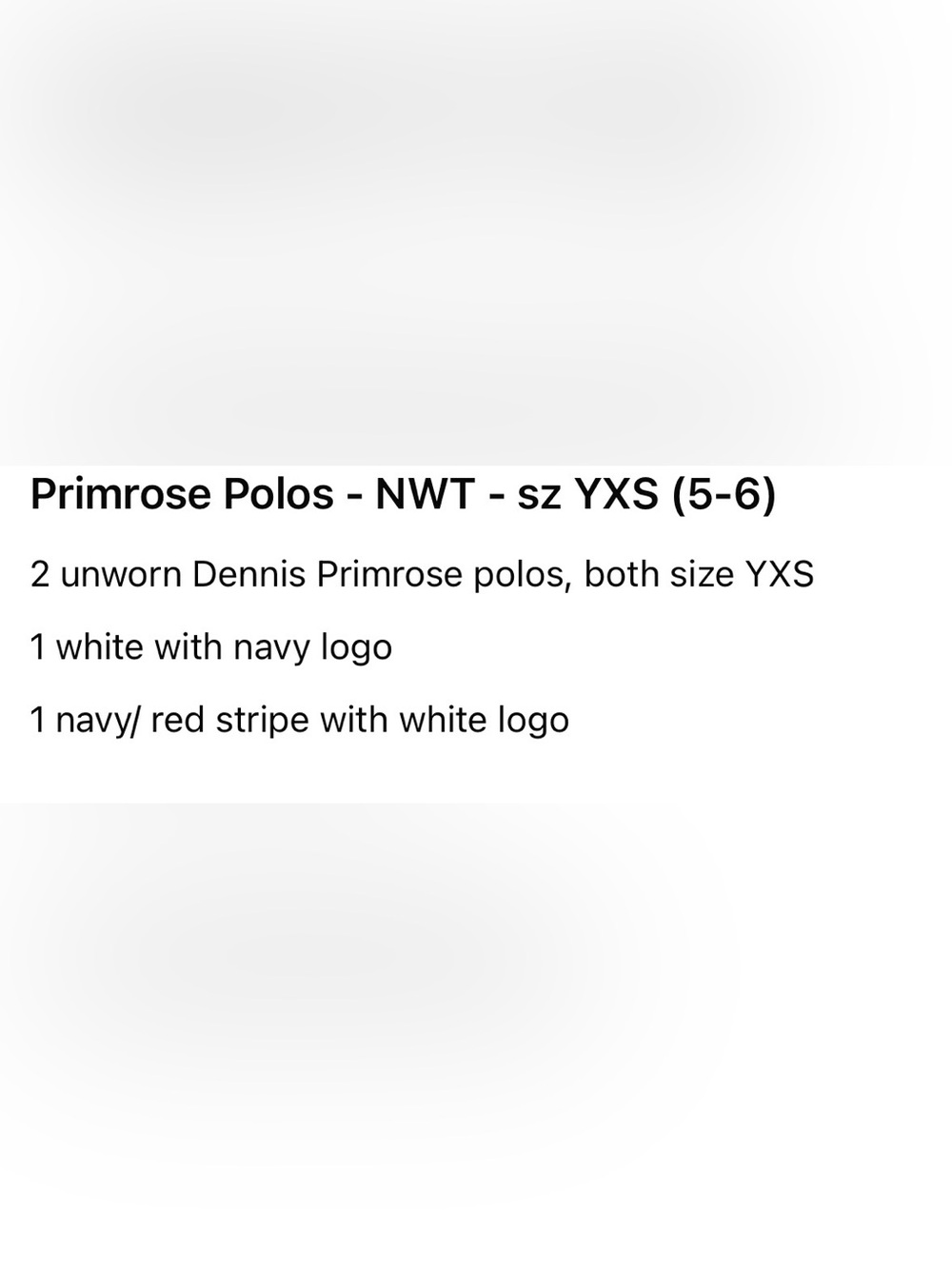 NWT Primrose Uniform Shirts - Dennis Brand